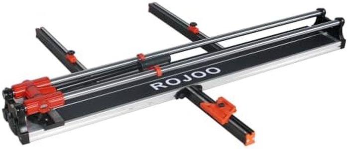 ROJOO 48" Double Guide Rails Manual Tile Cutting Machine Wide Aluminum Bottom Plate Ceramic Porcelain Floor Tile Cutter Heavy Duty 1200mm/120cm R2818T120