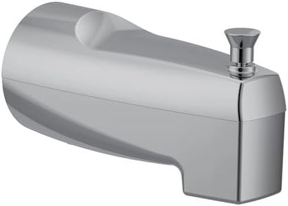 Moen 3931 Replacement 5.5-Inch Tub Diverter Spout with 1/2-Inch Slip Fit Connection, Chrome