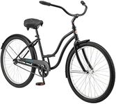 Schwinn Mikko Beach Cruiser Bike for Adult, Single Speed, Coaster Brake, 26-Inch Wheels, 17-Inch Steel Frame, Full Front & Rear Fenders, Classic Handlebar, Black