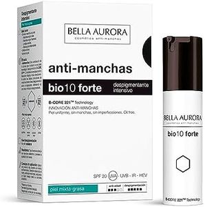 BELLA AURORA - BIO 10 Forte Piel Mixta 30 ml, Tratamiento Antimanchas Intensivo, Protección SPF20, Tecnología B-CORE221 y Betaína, Actúa y Previene Manchas, Antioxidante