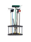 Rubbermaid Plastic Garage Corner Tool Tower Rack, Easy to Assemble, Organizes up to 30 Long-Handled Tools/Rakes/Brooms/Shovles for Home/House/Outdoor/Sheds