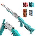 Double Barrel Shotgun Toy for Boys - Soft Bullet Toy Foam Blaster with Shell Ejection, Toy Gun Foam Dart Blaster with Suction Dart and Catridge for Kids, Youth, Teen