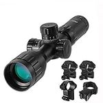 Paike 3-9X32 AOIR Rifle Scope mil-dot Reticle Red and Green Dot Illuminated Scope Hunting Optics