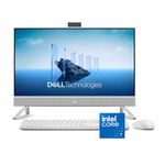 Dell 27 All-in-One Desktop ec27250-27-inch FHD (1920 x 1080) Display, Intel Core 7 Processor 150U, Intel Graphics, 16GB DDR5 RAM, 1TB SSD, Windows 11 Home, Onsite Service - White