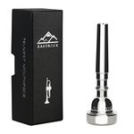 EastRock 1.5C Trumpet Mouthpiece Silver Plated Bb Trompeta Mouthpiece Trumpet Instrument Accessories Vacuum Packed