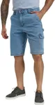 WORK IDEA Men's Cargo Denim Work Shorts, Relaxed Fit, Heavy Duty Cotton, Multiple Pockets and Durable Fabric