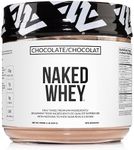Chocolate Naked Whey Protein 1LB - All Natural Grass Fed Whey Protein Powder, Organic Chocolate, and Coconut Sugar - Aid Growth and Recovery - 12 Servings