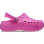 Crocs Womens Bayapltfrmclog Electric Clogs Pink, 8 UK