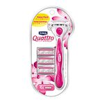 Schick Quattro for Women Value Pack with 1 Razor and 4 Razor Blade Refills