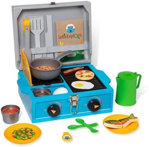 Melissa & Doug Let's Explore - Wooden Camp Stove Play Set