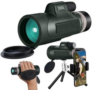 12X50 HD Monocular Telescope,Monocular Telescope for Adults Waterproof with Tripod for Target Shooting Hunting Bird Watching Wildlife Scenery Hunting Gifts（Blackish Green