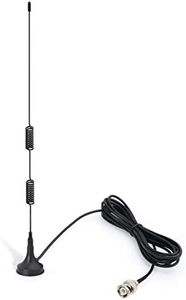 Bingfu VHF UHF Police Scanner Antenna CB Radio Ham Radio Home Mobile Radio Scanner Antenna Magnetic Base BNC Male Antenna Compatible with Uniden Bearcat Whistler Radio Shack Car Truck Police Scanner