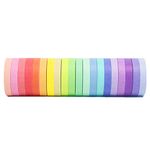 20 Rolls Washi Tape Set Colored Masking Tape Pack Decorative Thin Tapes Children and Gifts Warpping 7.5MM