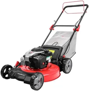 PowerSmart Self Propelled Gas Lawn Mower, 21-inch 140cc Briggs and Stratton E550 Engine, High Rear Wheels B8721S1
