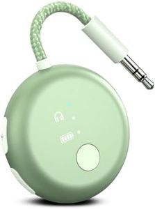 Avantree SoundJet R1 – Airplane Bluetooth Adapter for Headphones & AirPods Travel Flight, aptX Adaptive, 20H Battery, Wireless Audio Transmitter with Qualcomm Chipset - Green