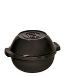 Emile Henry Ceramic Bread/Potato Cooker | Charcoal