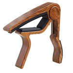 Ukulele Capo,Ukulele Clamp,Ukulele Clip,Rosewood Color,for Soprano, Concert, Tenor,baritone - Ukulele Professional Capo. (Rosewood)