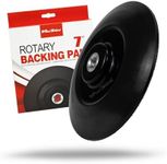 Maxshine Universal 7” RO Polisher Backing Plate – Durable One-Piece Molded Design, High-Elasticity PU with Hook & Loop Fastening – Fits Foam, Wool & Microfiber Pads – Black