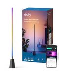 eufy Indoor Floor Lamp E10, RGBWW LED, Smart Floor Lamp for Living Room and Bedroom, 16 Million Colors, 1700 Lumens, Works with Alexa, Google, Endless AI Light Themes, App Control, Black