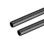 uxcell Carbon Fiber Tube 8x6x500mm for RC Airplane Quadcopter Black Tube 3K Roll Wrapped Matt Surface 2pcs