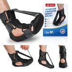 JWHOO Plantar Fasciitis Brace Night Splint - Upgraded Plantar Fasciitis Splint Men, Adjustable & Comfortable, Night Splints for Plantar Fasciitis Relief, Achilles Tendonitis, Foot Drop (M)