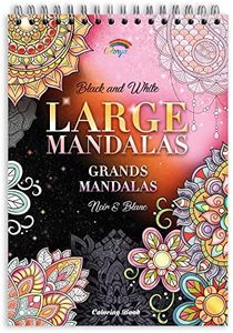 Colorya Libros para Colorear Mandalas para Adultos - A4 - Large Mandalas Libro para Pintar - Papel de Calidad, Impresión a una Cara, Encuadernación en Espiral - Pasatiempo Antiestrés para Adultos