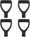 Shovel D Handle 4 Pieces 2.8 cm Inner Diameter Handle Shovel Plastic Replacement Shovel Handle, D Shaped Plastic Shovel Handle Replacement Snow Shovel D Handle for Shovel