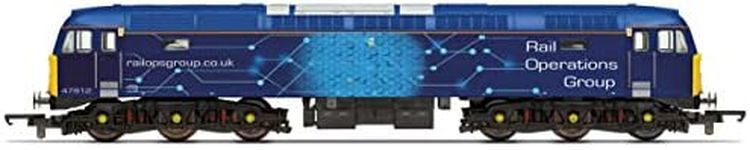 Hornby R30046 ROG, Class 47, Co, 47812 Railroad Locomotives, Blue