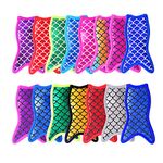15 Pcs Popsicle Holders Bags Mermaid and Shark Freezer Pop Sleeves Ice Pop Neoprene Insulator Sleeves Freezer