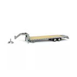 1/64 Gooseneck Trailer Primer Gray with Red and White Conspicuity Stripes 30391