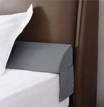 Vekkia Queen Bed Wedge Pillow/Mattress Gap Filler/Headboard Pillow/Bed Gap Filler,Close Gap (0-3.5") Between Your Mattress and Headboard,Stop Loosing Your Pillows,Phone&Glasses(Gray 60"x6.5"x4.5")