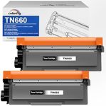 TN660 Toner Cartridge Replacement for Brother TN660 TN-660 TN630 TN-630 Black Compatible with HL-L2300D HL-L2340DW HL-L2380DW DCP-L2520DW DCP-L2540DW MFC-L2720DW MFC-L2700DW (Black, 2 Combo Pack)