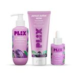 PLIX - THE PLANT FIX Jamun Skincare Combo | Cleanser, Body Wash and Active Acne Serum Combo For Active Acne, Body Acne & Oil Control, For Breakouts | Oily & Acne Prone Skin, Prevents Back Acne