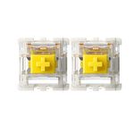 Gateron G Yellow Pro Switches Pre-lubed 3pin RGB SMD Linear for Gaming Mechanical Keyboard(90 Pcs, Yellow)