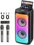 HWWR Karaoke Machine with 2 Wireles