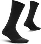 Feetures Plantar Fasciitis Cushion Crew Sock Black (Medium)