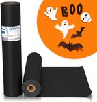 Bryco Goods Halloween Black Wrapping Paper, Kids Crafts, Poster Bulletin Board Paper, Perfect for Halloween Decorations, Birthday, Bouquet Flowers, Christmas Gift Wrap - Made in USA - 18"x100' (1200")