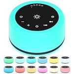 ColourNoise Sound Machines White Noise Machine 12 Colors Night Lights with 30 Soothing Sounds Sleep Machine with 5 Timers Portable for Home Travel and Office-Black