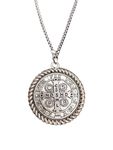 Saint Benedict Medal Protection Pendant Necklace Stay Away Satan Excorsism (1.50 Inch In Diameter) - Stainless Steel Chain For Unisex Adult