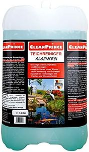 Cleanprince Estanques 5 litros Bidón Cuidado del Teichrein-Algenfrei Algenvernichtung Blue - Green Algae Braunalgen Limpiador Teichrein Limpieza Aclaración Agua Clarificación de Barro Verde