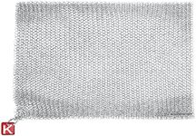 Knapp Made Chainmail Dishcloth 7”x5” - Replace Your Dirty Sponge - All Purpose Kitchenware, Pots & Pans Cleaner - Lasts a Lifetime