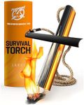 Fire Starter Survival Tool - All-in-One Patented Flint and Steel Fire Starter Kit - Ferro Rod Fire Starter with 36" Waterproof Tinder Wick Rope and Steel Fire Striker | Prepared4X