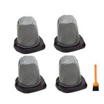 EZ SPARES 4PCS Dirt Devil 083405 Series Swift Stick Vacuum Style F25 F-25 Dust Cup Filter Hepa Attachment Kit Replace Part #'s 2SV1102000