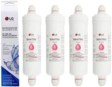 LG ADQ73693901 - Cartucho de filtro de agua de repuesto para refrigerador (4 unidades)