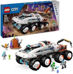 LEGO City Command Rover and Crane Loader 60432 Outer Space Toy Building Set,for Ages 7 and Over, 4 Astronaut Minifigures, Robot, 2 Alien Action Figures and Planet Setting