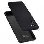 TRUEUPGRADE Compatible with Samsung Galaxy F55 | M55 5G Back Cover Case, Liquid Silicone Cover, Full Body Protective Cover, Shockproof, Slim Phone Cover, Anti-Scratch Soft Microfiber Lining - Black