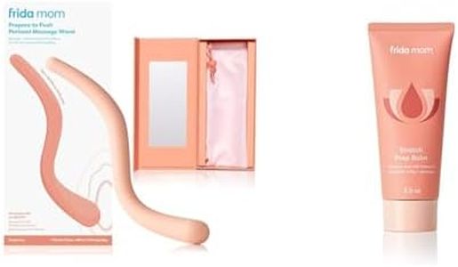 Frida Mom Prepare-to-Push Perineal Massage Wand + Stretch Prep Balm | Massage + Stretch Perineum to Reduce Risk of Tearing
