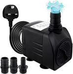 Awroutdoor Submersible Water Pump, Ultra Quiet Water Feature Pump(30W,2500L/H) for Aquarium, Fish Tank,Pond,Hydroponics, Statuary, with 4 Strong Suction Cups, Adjustable Water Volume (13/16/19/25 mm)