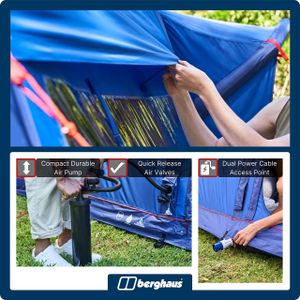 Berghaus Air 600 Nightfall 6-Person Tent – Spacious Family Camping