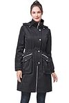 BGSD Women Ariah Waterproof Hooded Rain Jacket Parka Coat Black Plus Size 2X